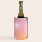 Boho Celestial Moon Abstract Cosmic Aura Art in Soft Pastels Wine Chiller Gallery Image 3