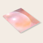 Boho Celestial Moon Abstract Cosmic Aura Art in Soft Pastels Notebook Gallery Image 2