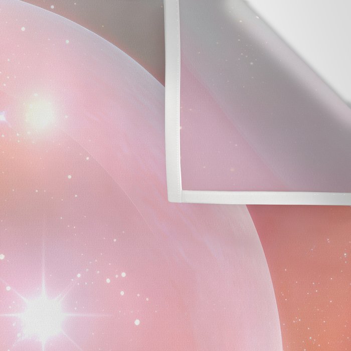 Boho Celestial Moon Abstract Cosmic Aura Art in Soft Pastels Wall Tapestry Gallery Image 3