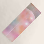 Boho Celestial Moon Abstract Cosmic Aura Art in Soft Pastels Yoga Mat Gallery Image 1