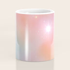 Boho Celestial Moon Abstract Cosmic Aura Art in Soft Pastels Coffee Mug Gallery Image 4