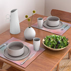 Boho Celestial Moon Abstract Cosmic Aura Art in Soft Pastels Placemat Gallery Image 2