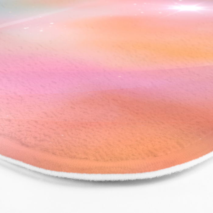 Boho Celestial Moon Abstract Cosmic Aura Art in Soft Pastels Bath Mat Gallery Image 3