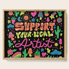 Support Your Local Artist Serving Tray Gallery Image 1