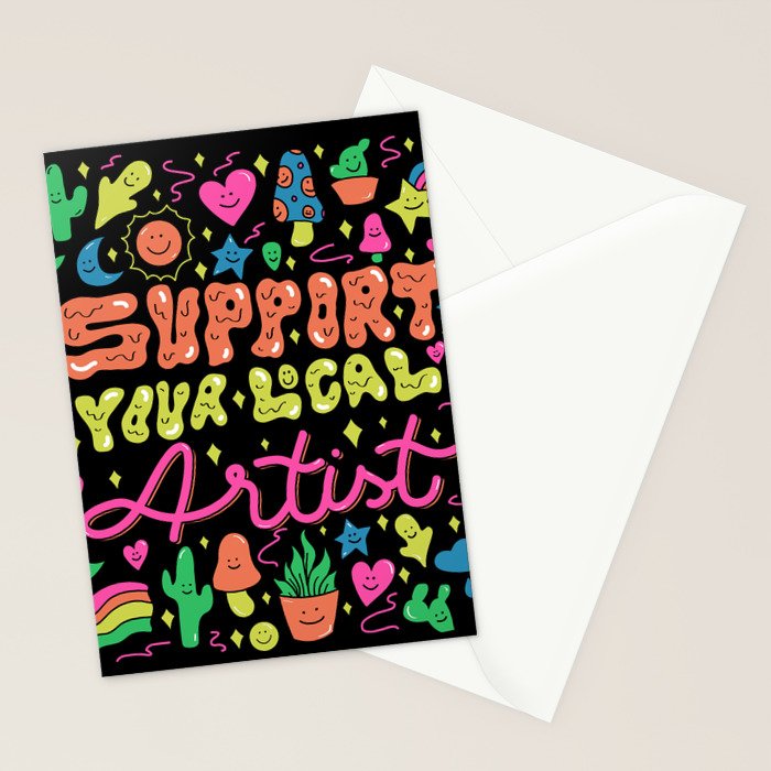 Support Your Local Artist Stationery Card Gallery Image 2