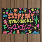 Support Your Local Artist Outdoor Rug Gallery Image 1