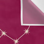 Virgo Zodiac Star Constellation Line Art Magenta Pink Wall Tapestry Gallery Image 3