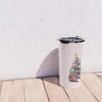 Retro Christmes tree no2 Travel Mug Gallery Image 4