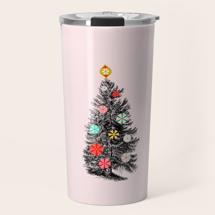 Retro Christmes tree no2 Travel Mug Gallery Image 1