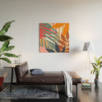 Abstract Boho Tropical Foliage 3 Wood Wall Art Gallery Image 2