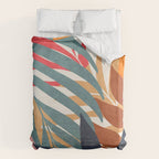 Abstract Boho Tropical Foliage 3 Duvet Cover Gallery Image 6