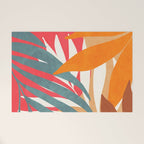 Abstract Boho Tropical Foliage 3 Welcome Mat Gallery Image 1