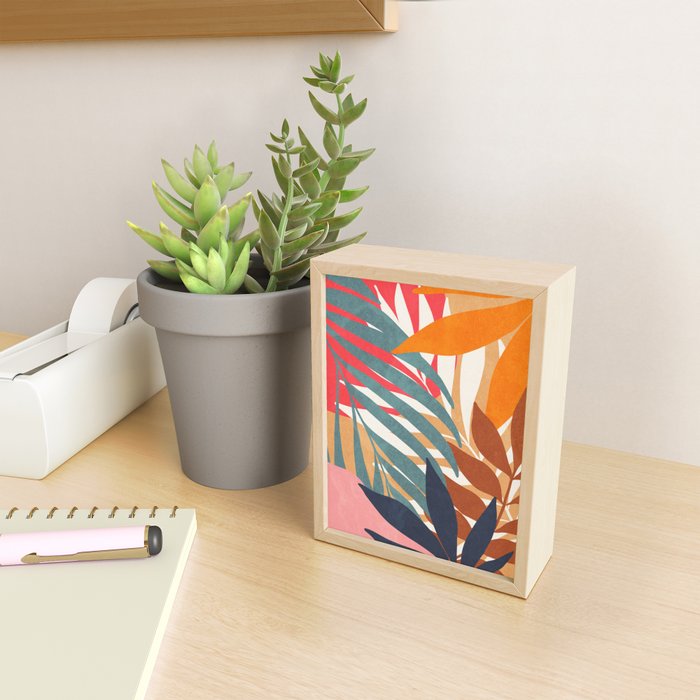 Abstract Boho Tropical Foliage 3 Mini Art Print Gallery Image 2