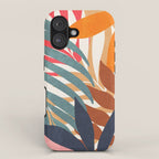 Abstract Boho Tropical Foliage 3 iPhone Case Gallery Image 1