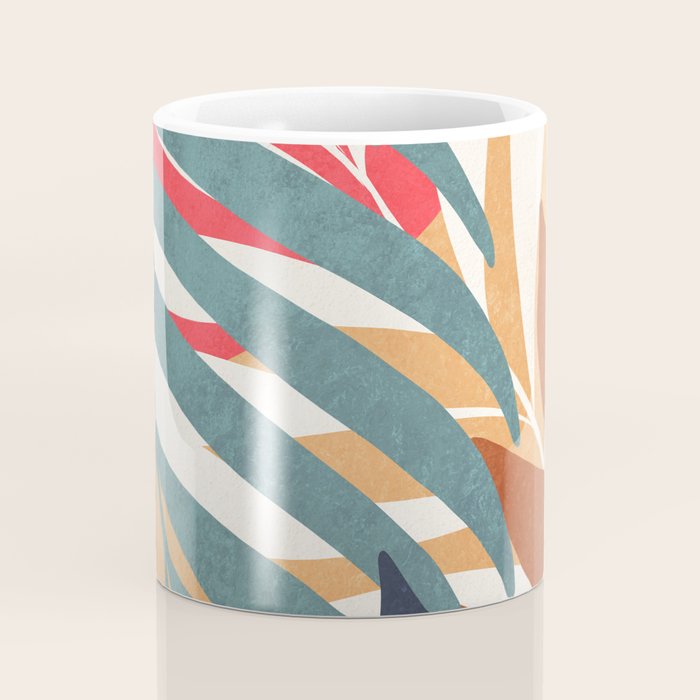Abstract Boho Tropical Foliage 3 Coffee Mug Gallery Image 4