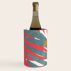 Abstract Boho Tropical Foliage 3 Wine Chiller Gallery Image 2
