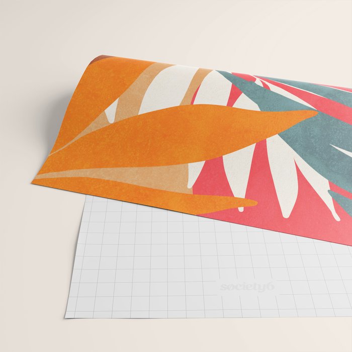 Abstract Boho Tropical Foliage 3 Wrapping Paper Gallery Image 2