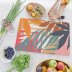 Abstract Boho Tropical Foliage 3 Cutting Board Gallery Image 2