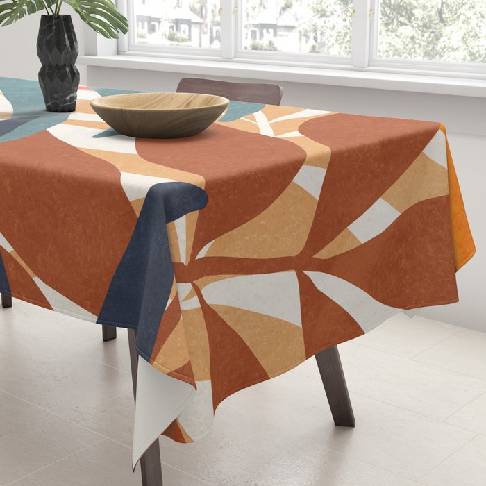 Abstract Boho Tropical Foliage 3 Tablecloth Gallery Image 3