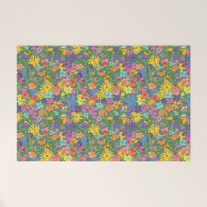 Garden at Night Welcome Mat Gallery Image 1