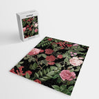 Vintage Roses, Floral Prints Jigsaw Puzzle Gallery Image 2