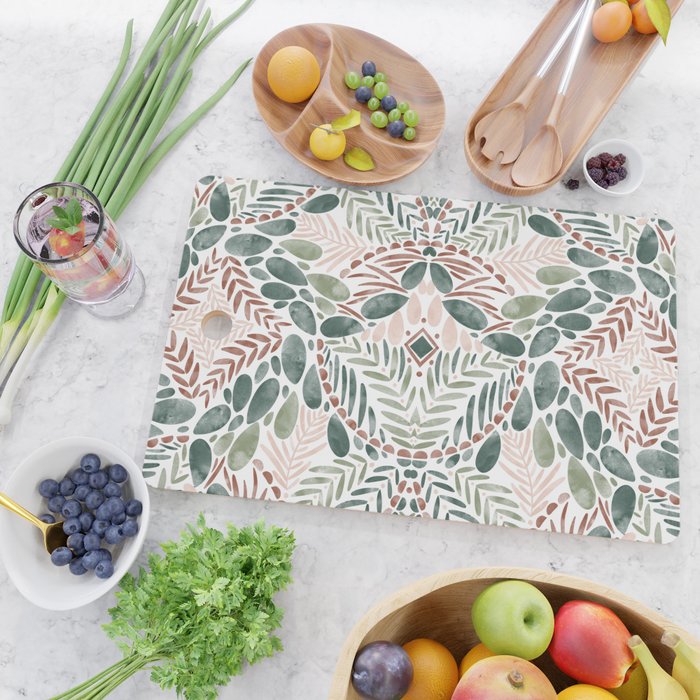 Jungle Charm Artistic Medley Cutting Board Gallery Image 2