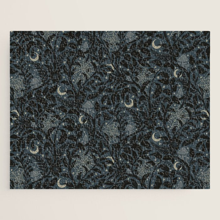 Mysterious Garden - midnight blue Jigsaw Puzzle Gallery Image 1