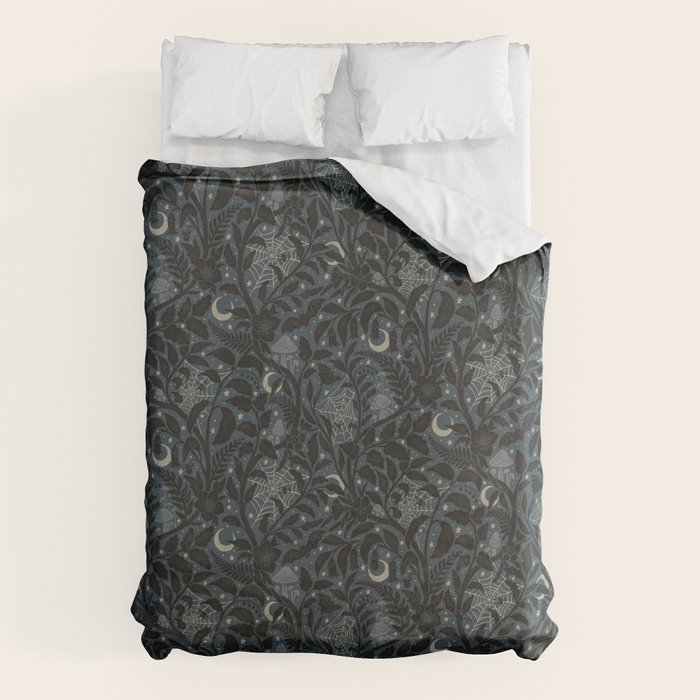 Mysterious Garden - midnight blue Duvet Cover Gallery Image 6