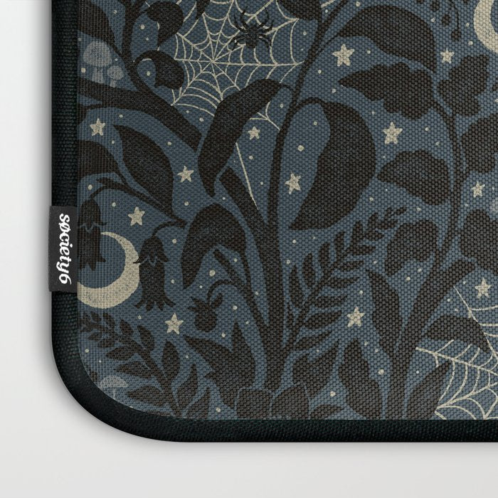 Mysterious Garden - midnight blue Laptop Sleeve Gallery Image 3