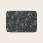 Mysterious Garden - midnight blue Bath Mat Gallery Image 1
