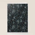 Mysterious Garden - midnight blue Stationery Card Gallery Image 2