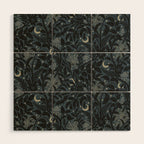Mysterious Garden - midnight blue Wood Wall Art Gallery Image 1