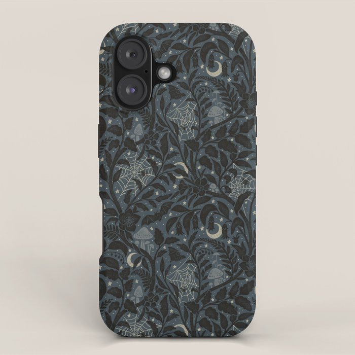 Mysterious Garden - midnight blue iPhone Case Gallery Image 1