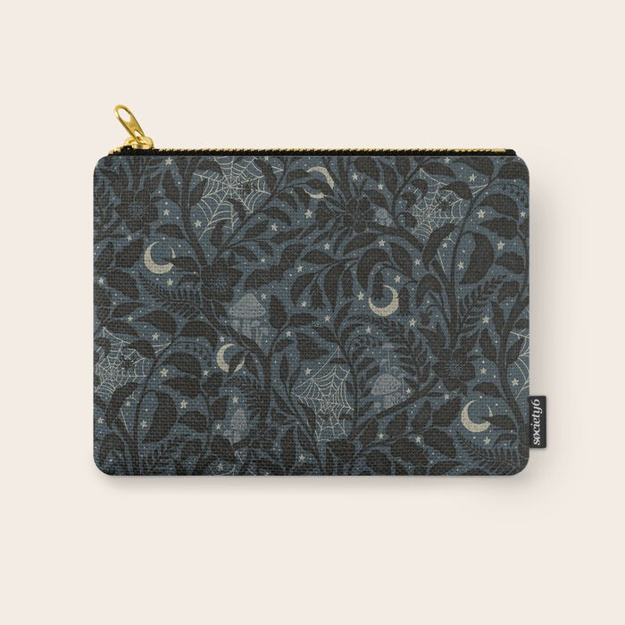 Mysterious Garden - midnight blue Carry All Pouch Gallery Image 1