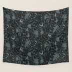 Mysterious Garden - midnight blue Wall Tapestry Gallery Image 4