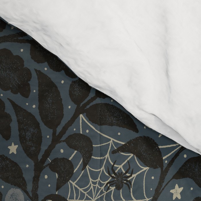 Mysterious Garden - midnight blue Comforter Gallery Image 4