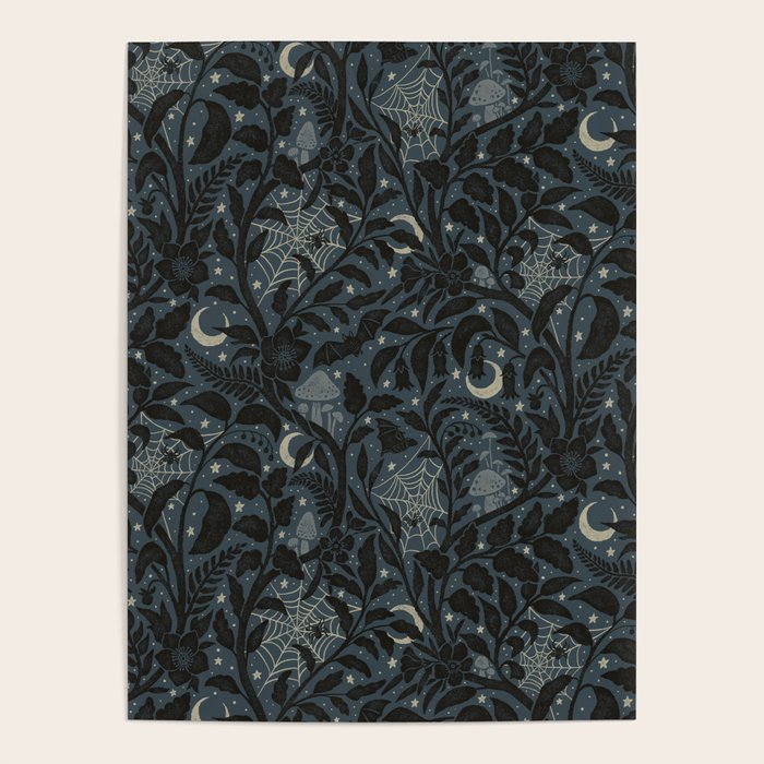 Mysterious Garden - midnight blue Poster Gallery Image 4