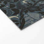 Mysterious Garden - midnight blue Welcome Mat Gallery Image 2