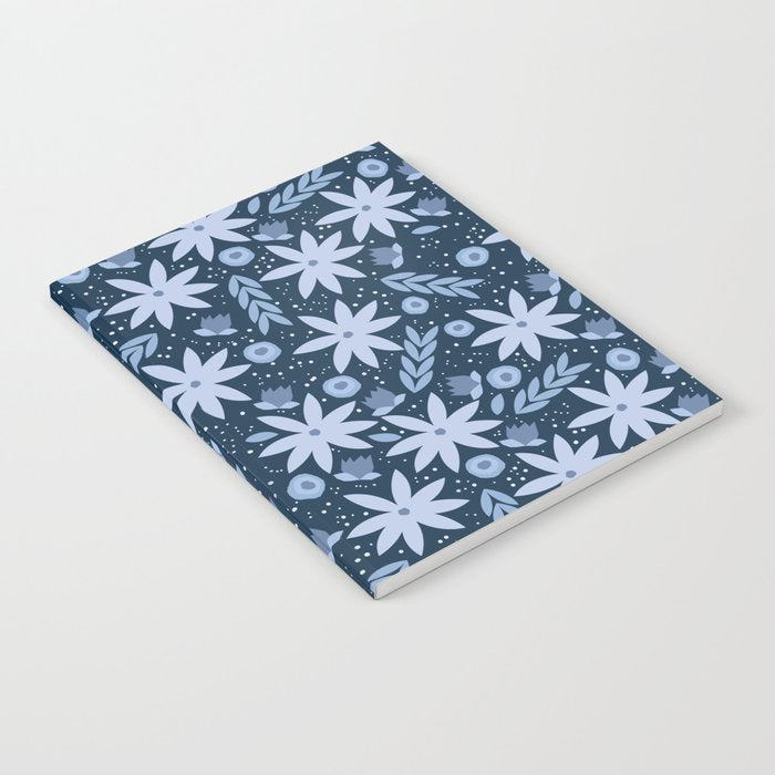 Monochromatic winter flowers Notebook Gallery Image 2