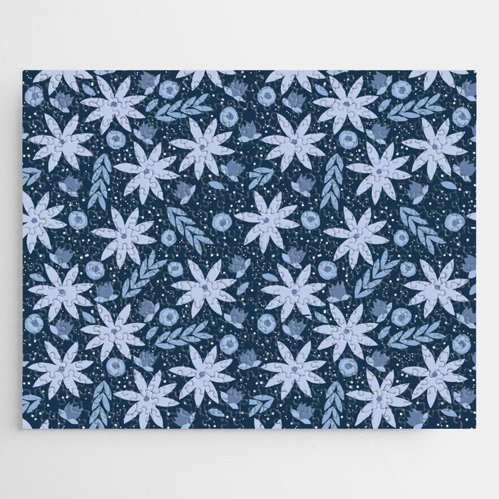 Monochromatic winter flowers Jigsaw Puzzle Gallery Image 1