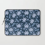 Monochromatic winter flowers Laptop Sleeve Gallery Image 1