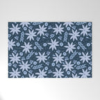 Monochromatic winter flowers Welcome Mat Gallery Image 1
