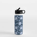 Monochromatic winter flowers Water Bottle Gallery Image 1