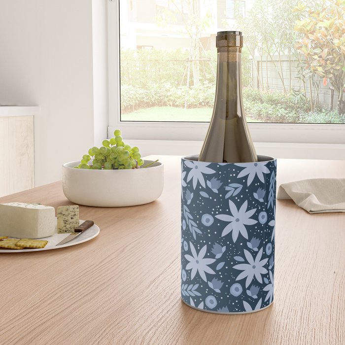 Monochromatic winter flowers Wine Chiller Gallery Image 4