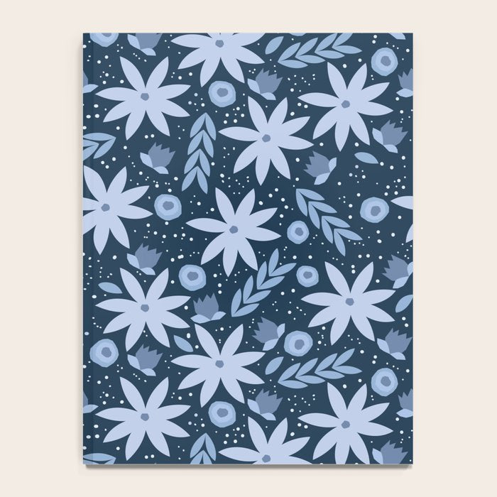 Monochromatic winter flowers Notebook Gallery Image 4