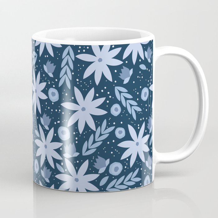 Monochromatic winter flowers Coffee Mug Gallery Image 1