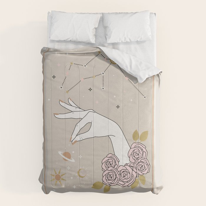 Aquarius Zodiac Sign Comforter Gallery Image 1