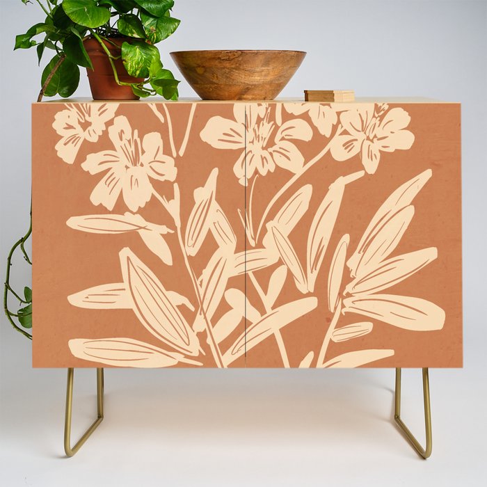 Minimalist Flowers 4 Credenza Gallery Image 1