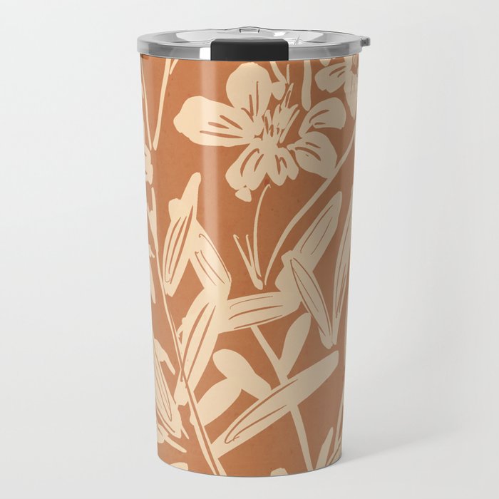 Minimalist Flowers 4 Travel Mug Gallery Image 1