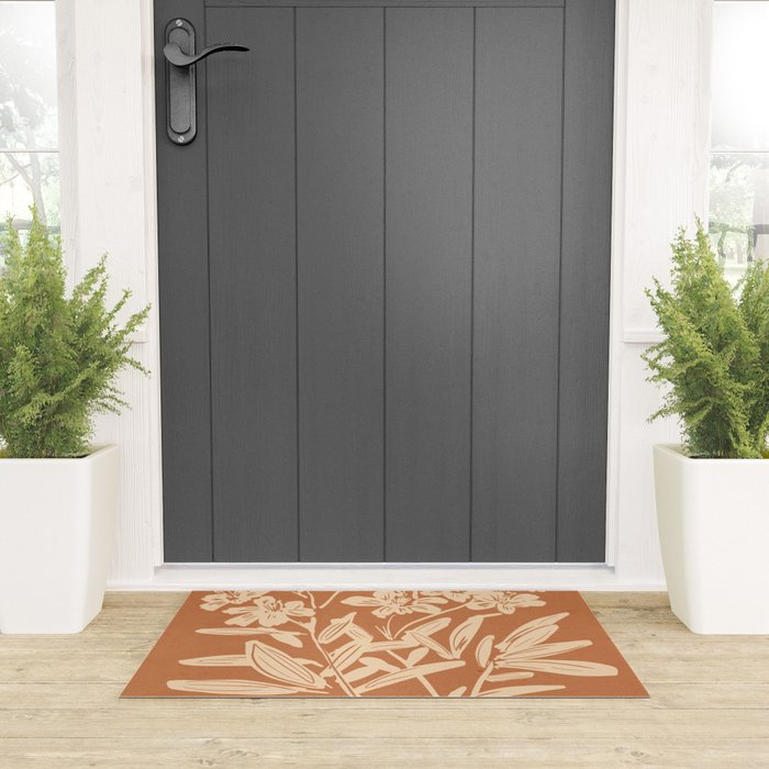 Minimalist Flowers 4 Welcome Mat Gallery Image 3